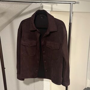 Brown Faux Suede Jacket